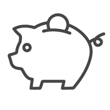 National FASD icon piggy bank
