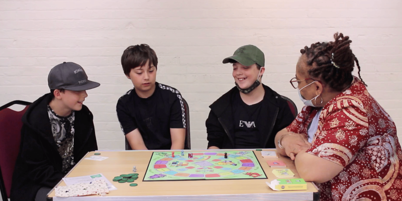 Young people with FASD playing The Misunderstoods